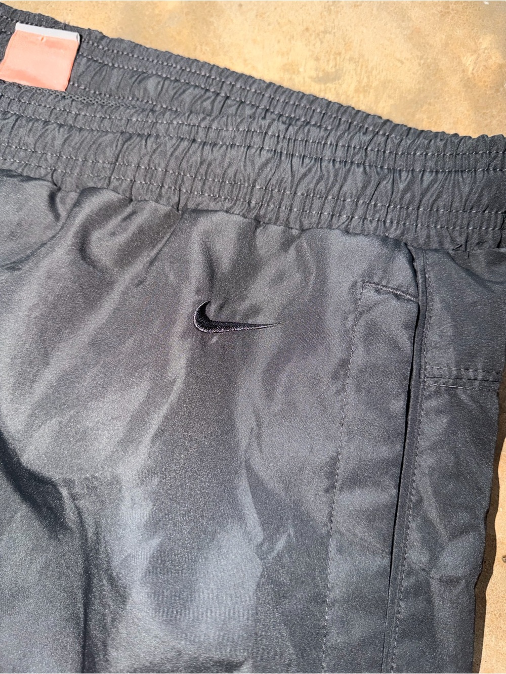 Nike Athletic Dept Gray Track Pants Tall LT Large Embroidered Swoosh - Picture 2 of 14